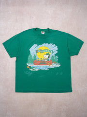 Vintage Green Minnesota Snoopy Canoe Tee (L)