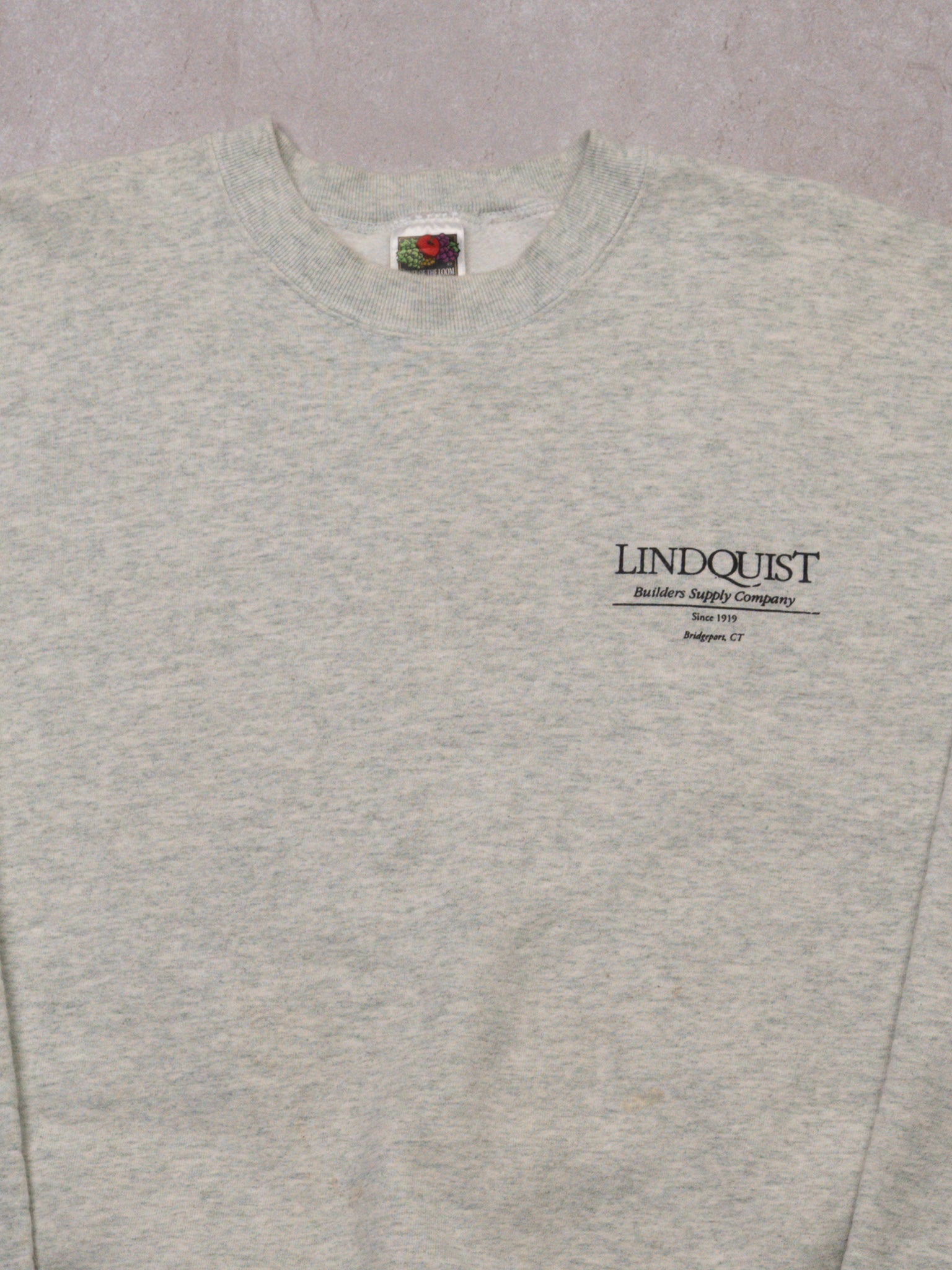 Vintage Grey Lindquist Builders Supply Co Crewneck (L)