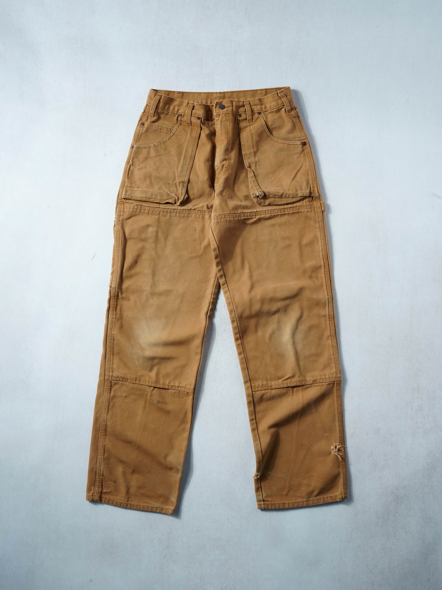 Vintage 90s Khaki Dickies Double Knee Carpenter Pants (32x31)