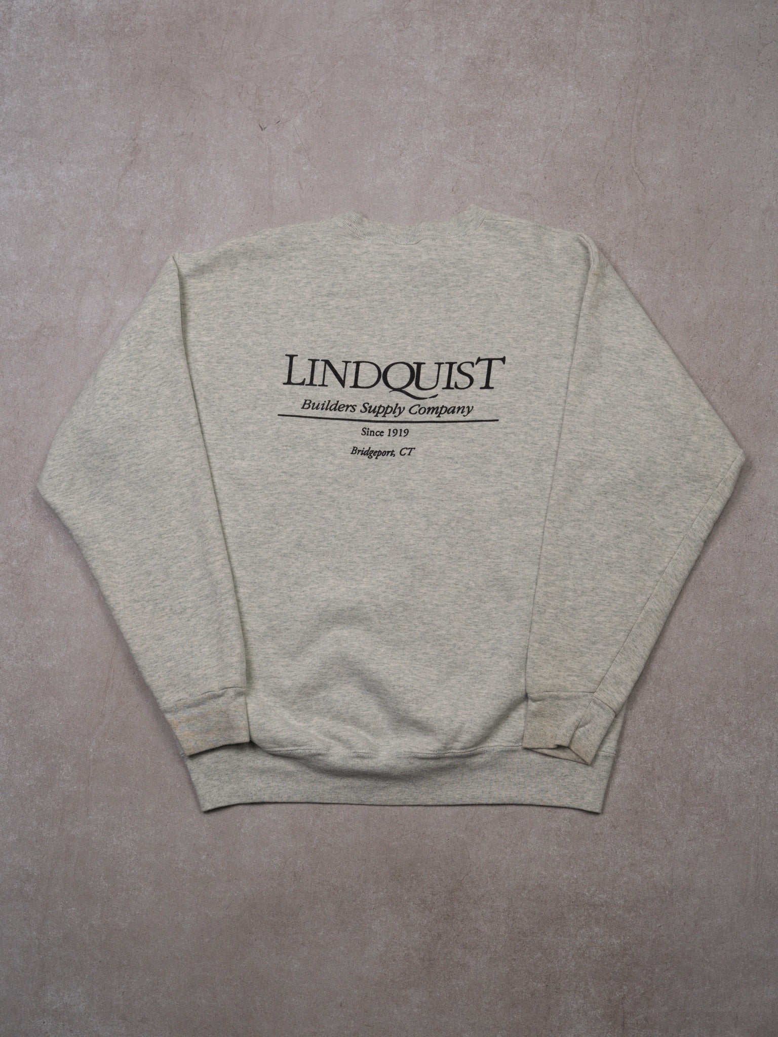 Vintage Grey Lindquist Builders Supply Co Crewneck (L)