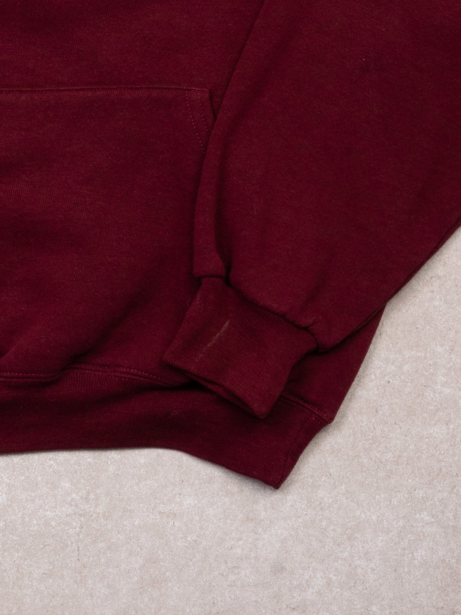 Vintage Maroon Assiniboine Community College Russell Athletics Hoodie (S)