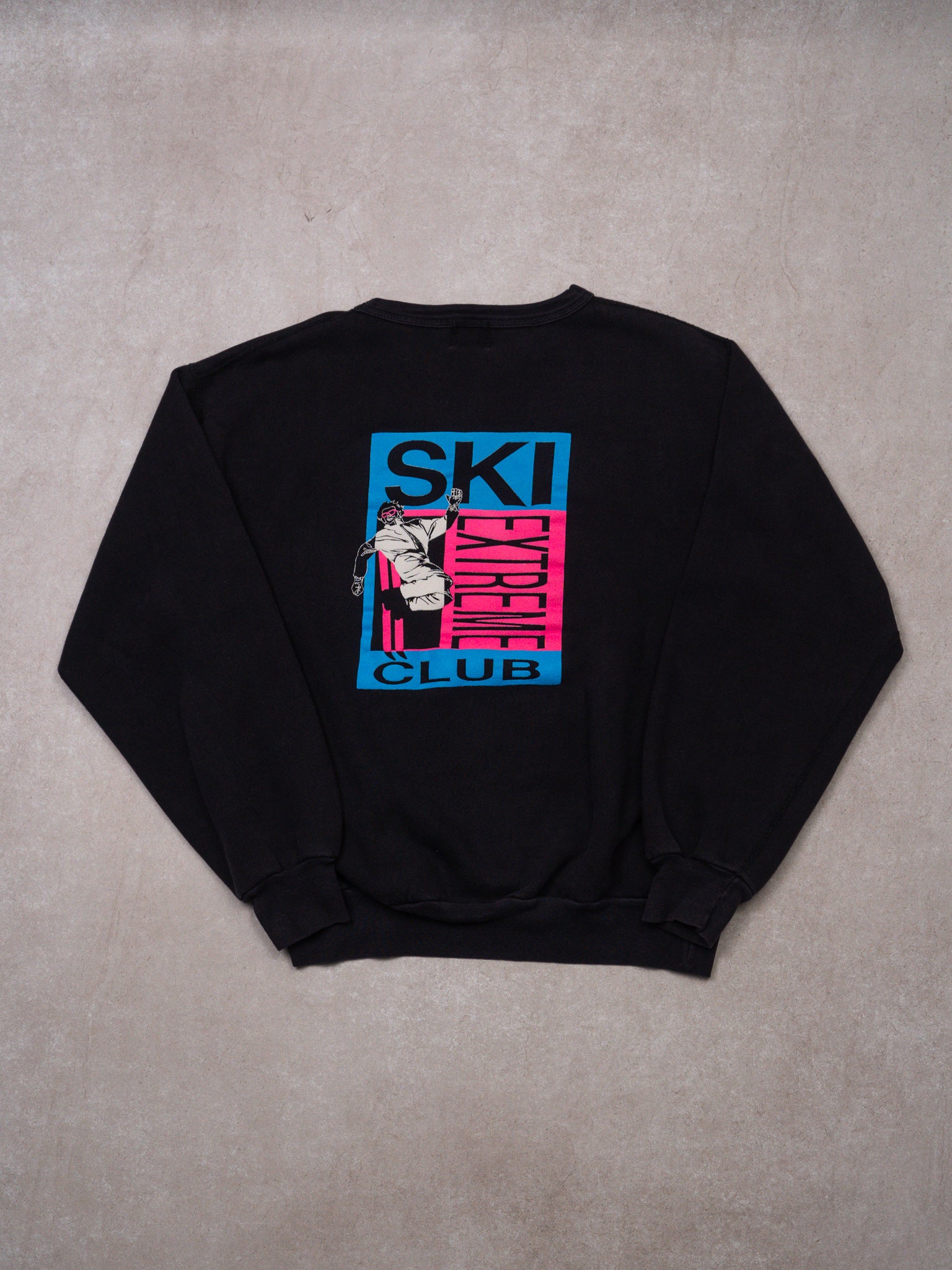 Vintage 90s Black Ski Extreme Club Crewneck (M)