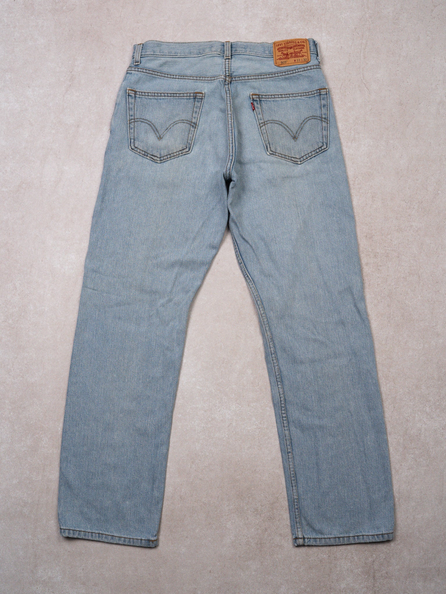 Vintage Light Blue 505 Regular Fit Levi Jeans (32 x 32)