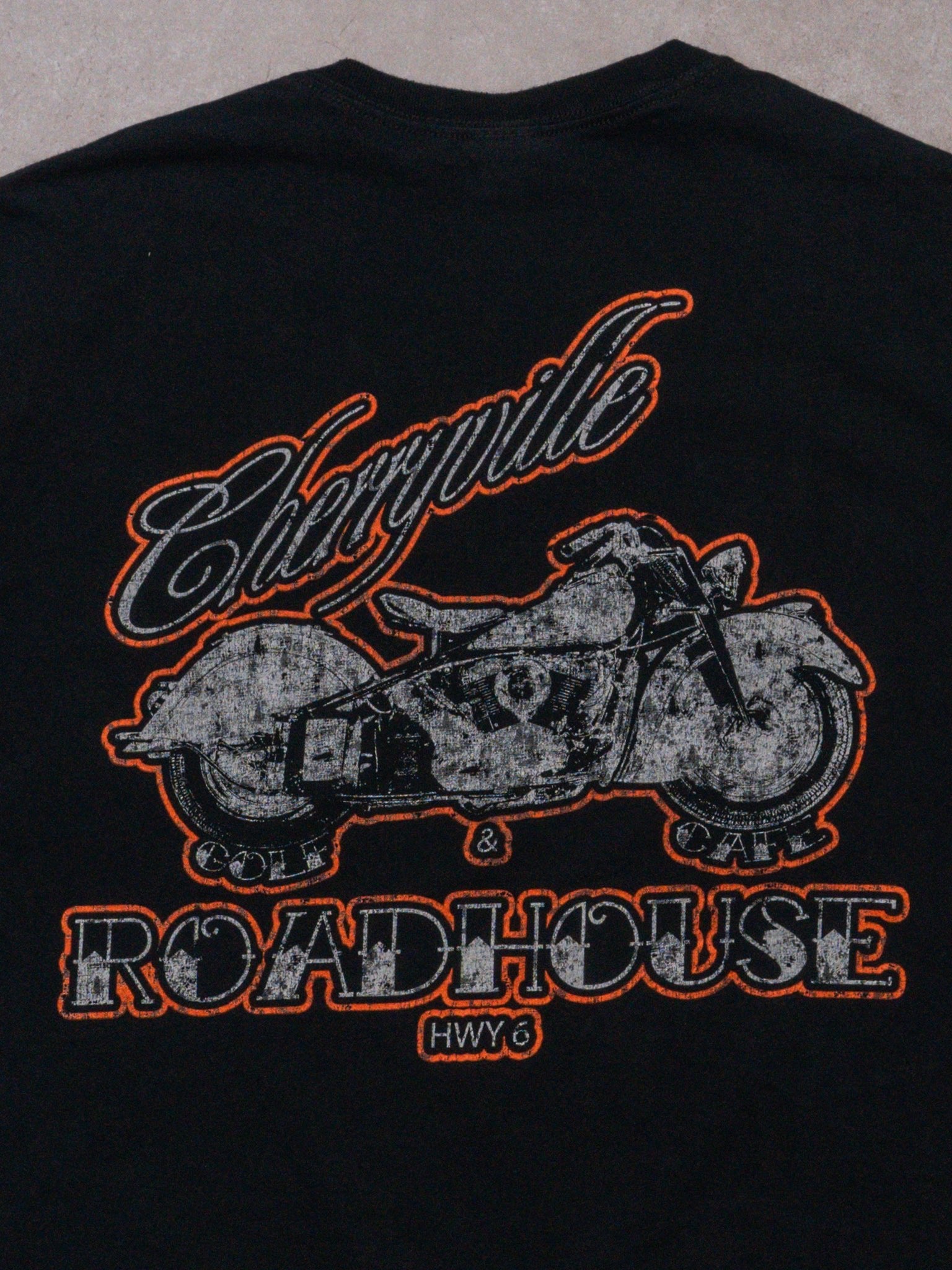 Vintage Black Cherryville Road House Tee (M/L)