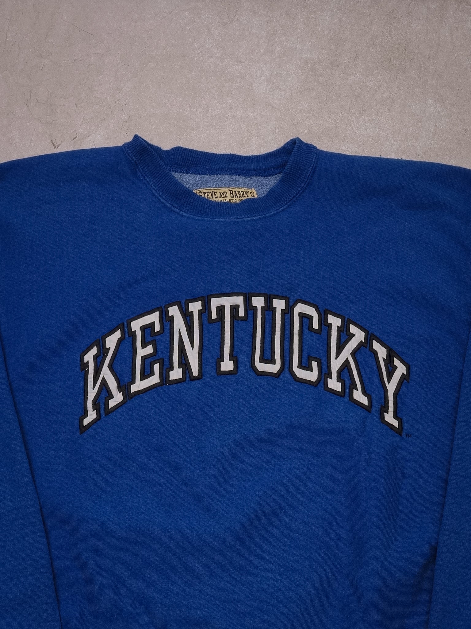 Vintage 90s Blue Kentucky Wildcats Blue Reverse Weave Crewneck (L)