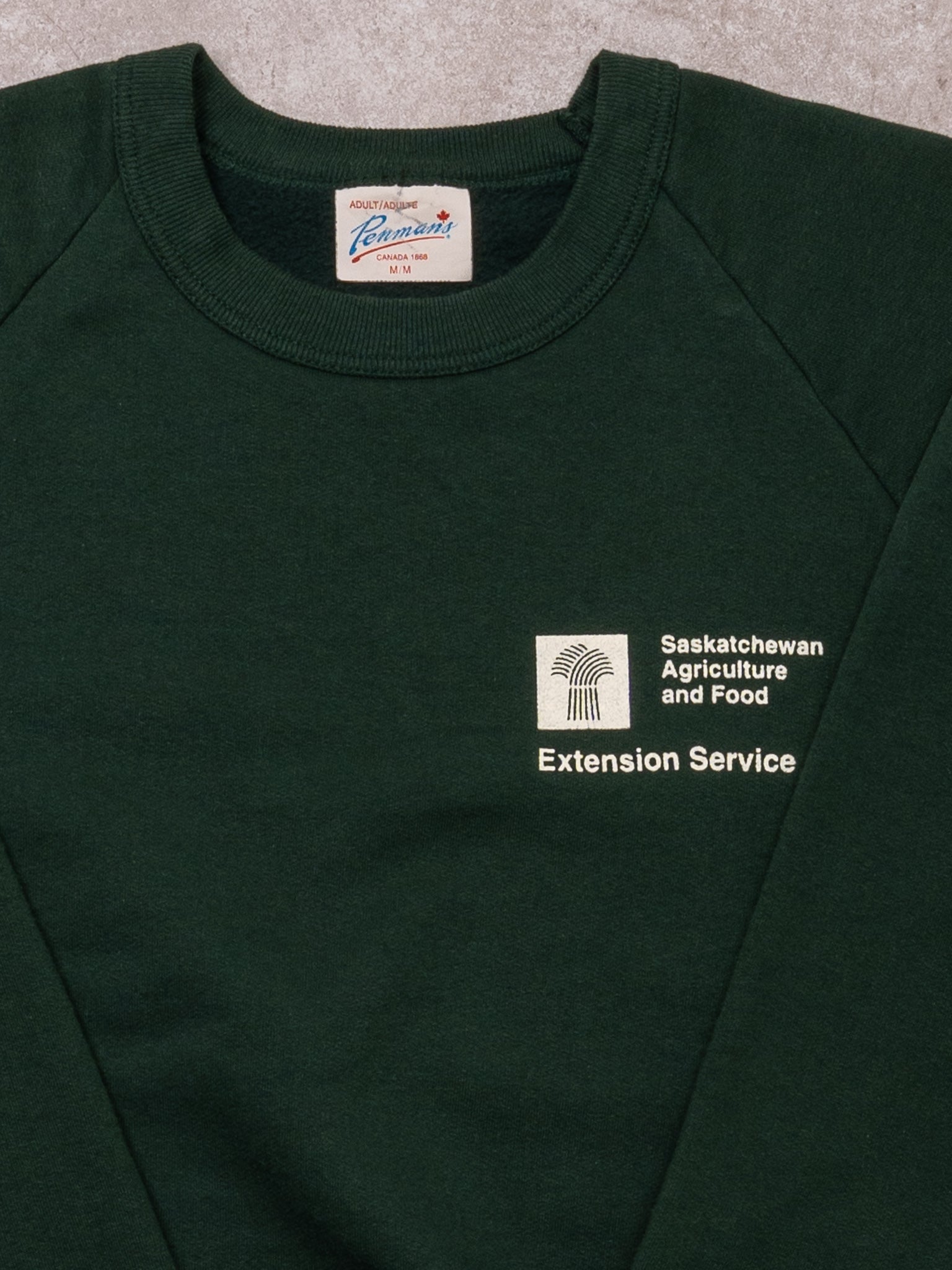 Vintage Green Saskatchewan Agriculture + Food Crewneck (S)