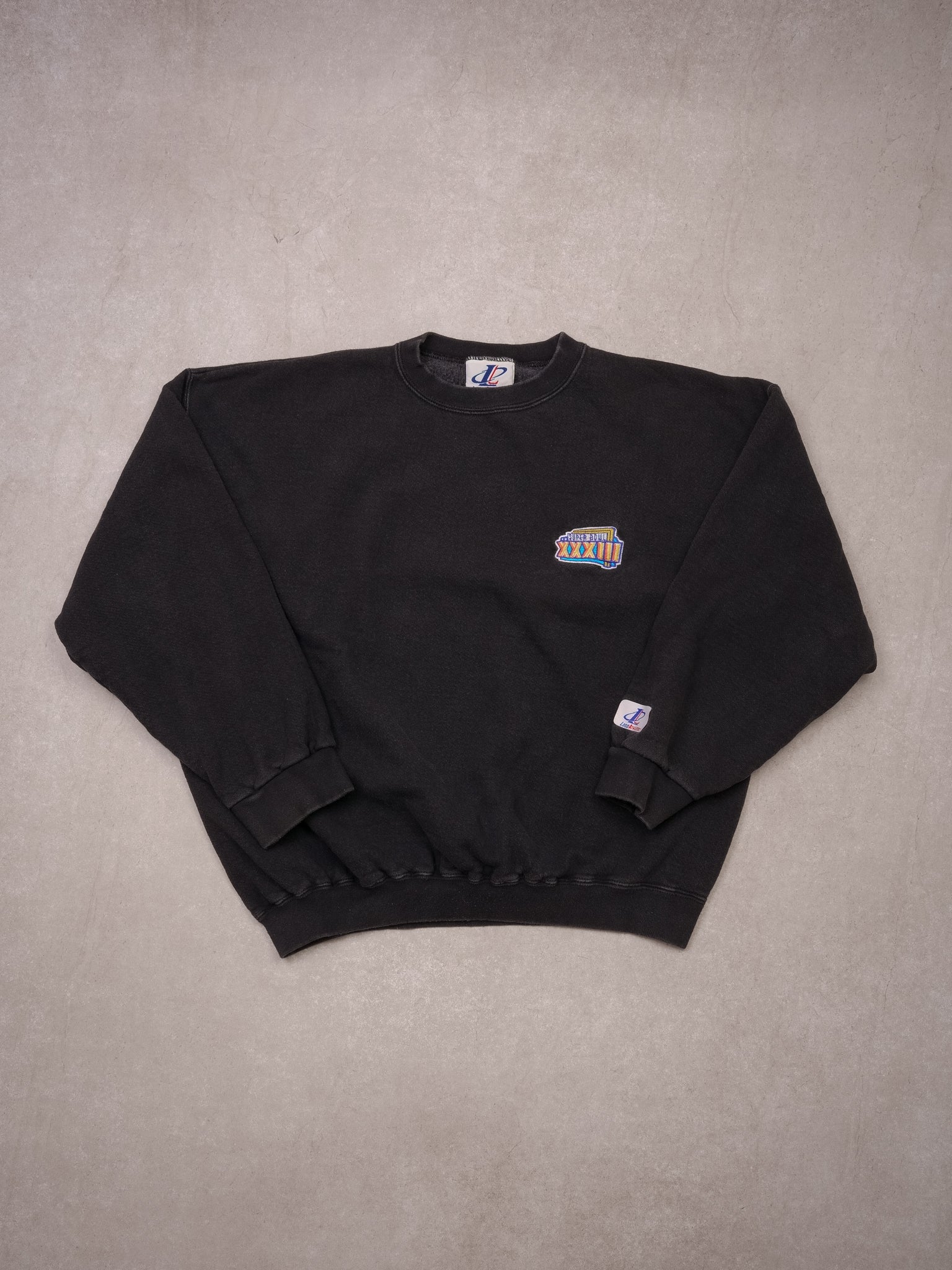 Vintage 90s Black NFL SuperBowl XXXIII Crewneck (L)