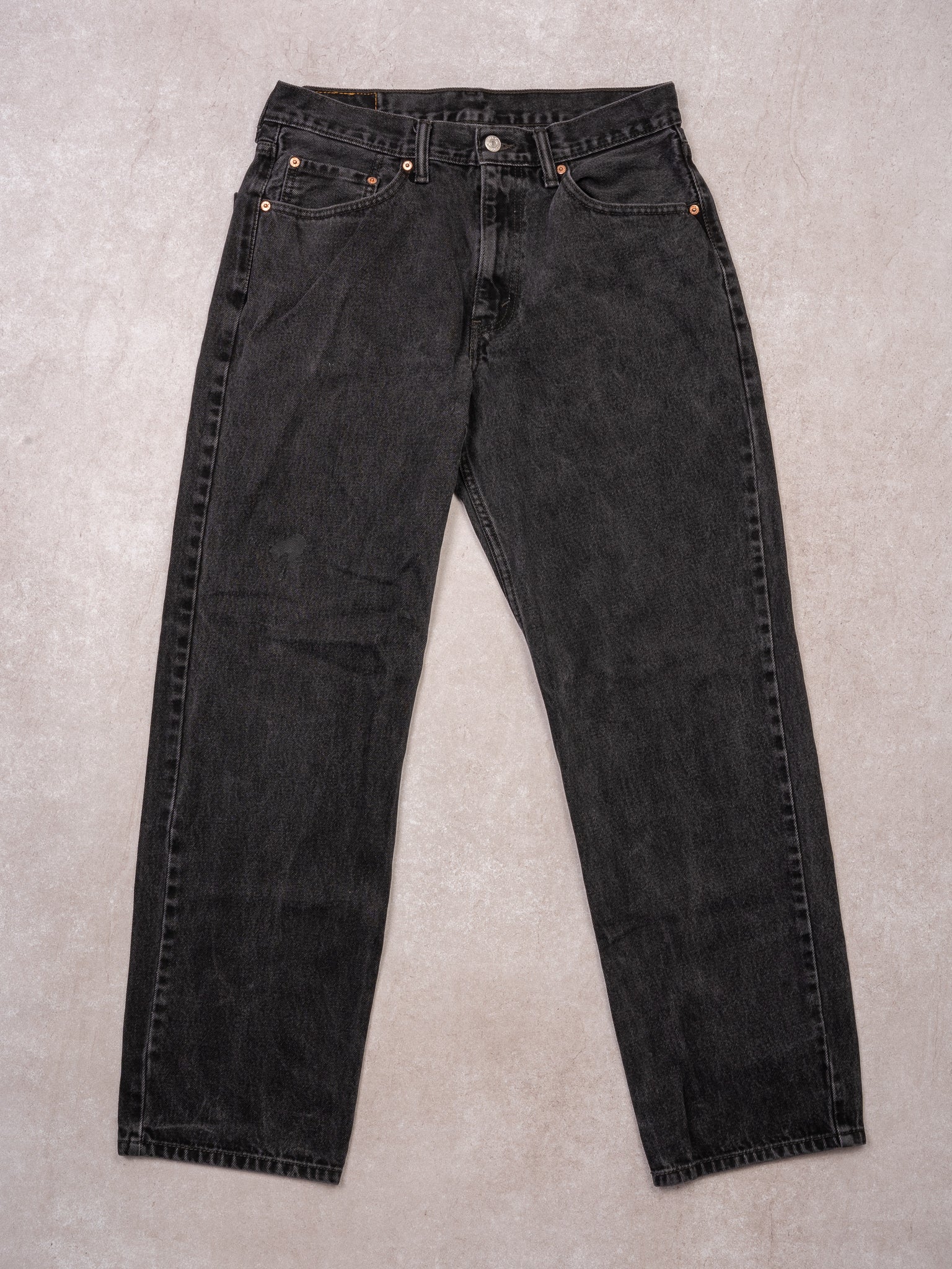 Vintage Black 550 Relax Fit Levi Jeans (32 x 31)
