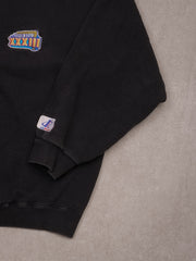 Vintage 90s Black NFL SuperBowl XXXIII Crewneck (L)