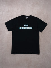 VIntage 90s Black 'Relax Im Professional' Tee (S)