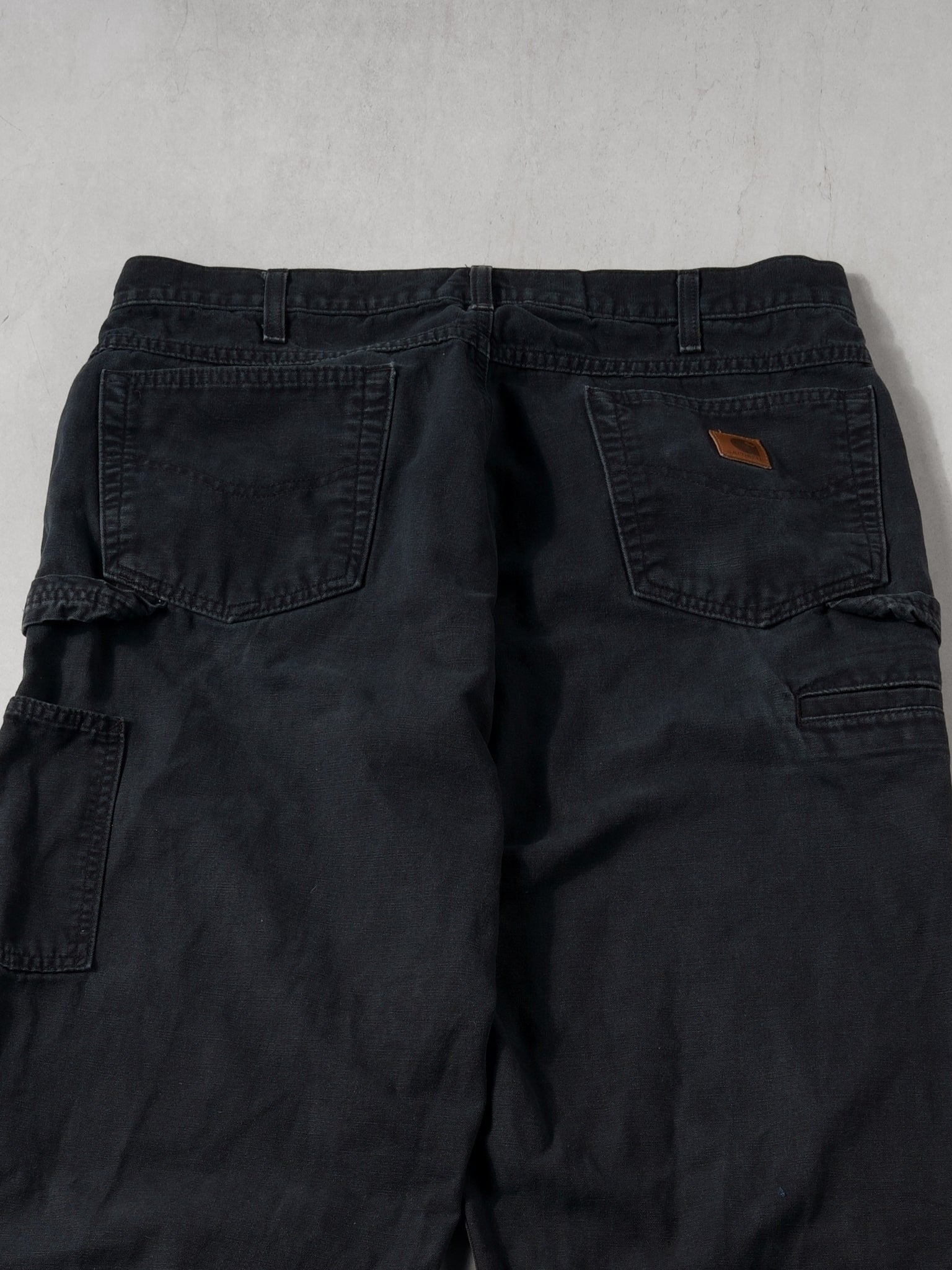 Vintage 90s Washed Black Carhartt Carpenter Pants (36x32)