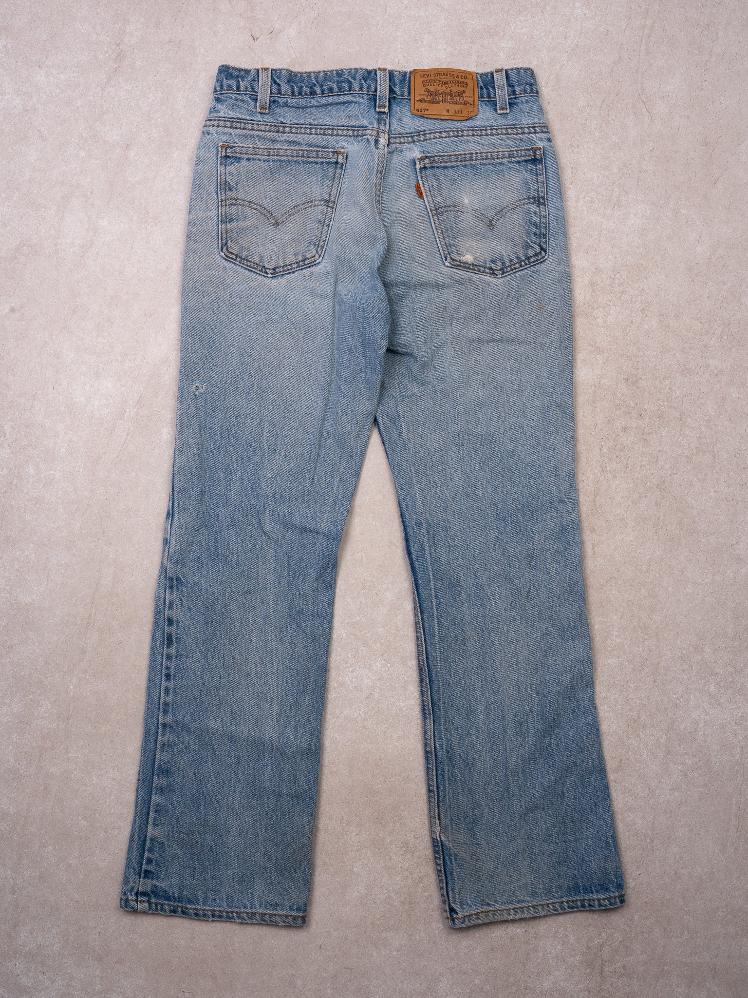 Vintage Rugged Light Blue 517 Levi Jeans (30 x 30)