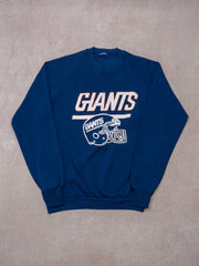 Vintage 90s Blue NY Giants Football Helmet Crewneck (M)