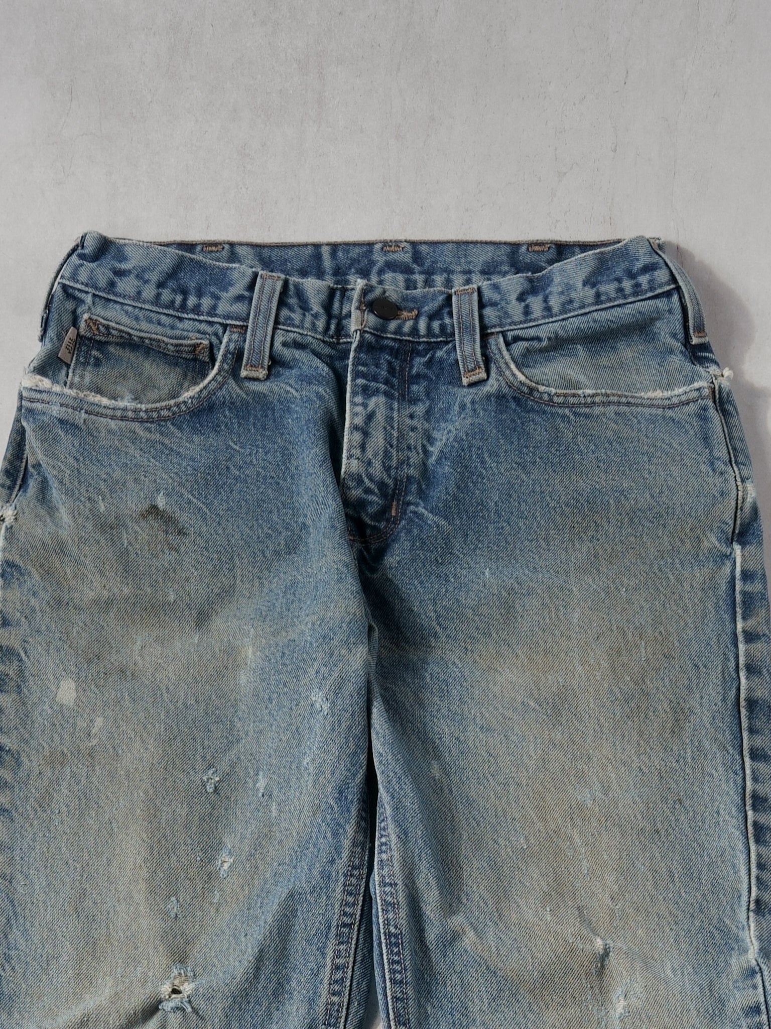 Vintage 90s Washed Blue Carhartt Relax Fit Carpenter Denim Jeans (32x32)