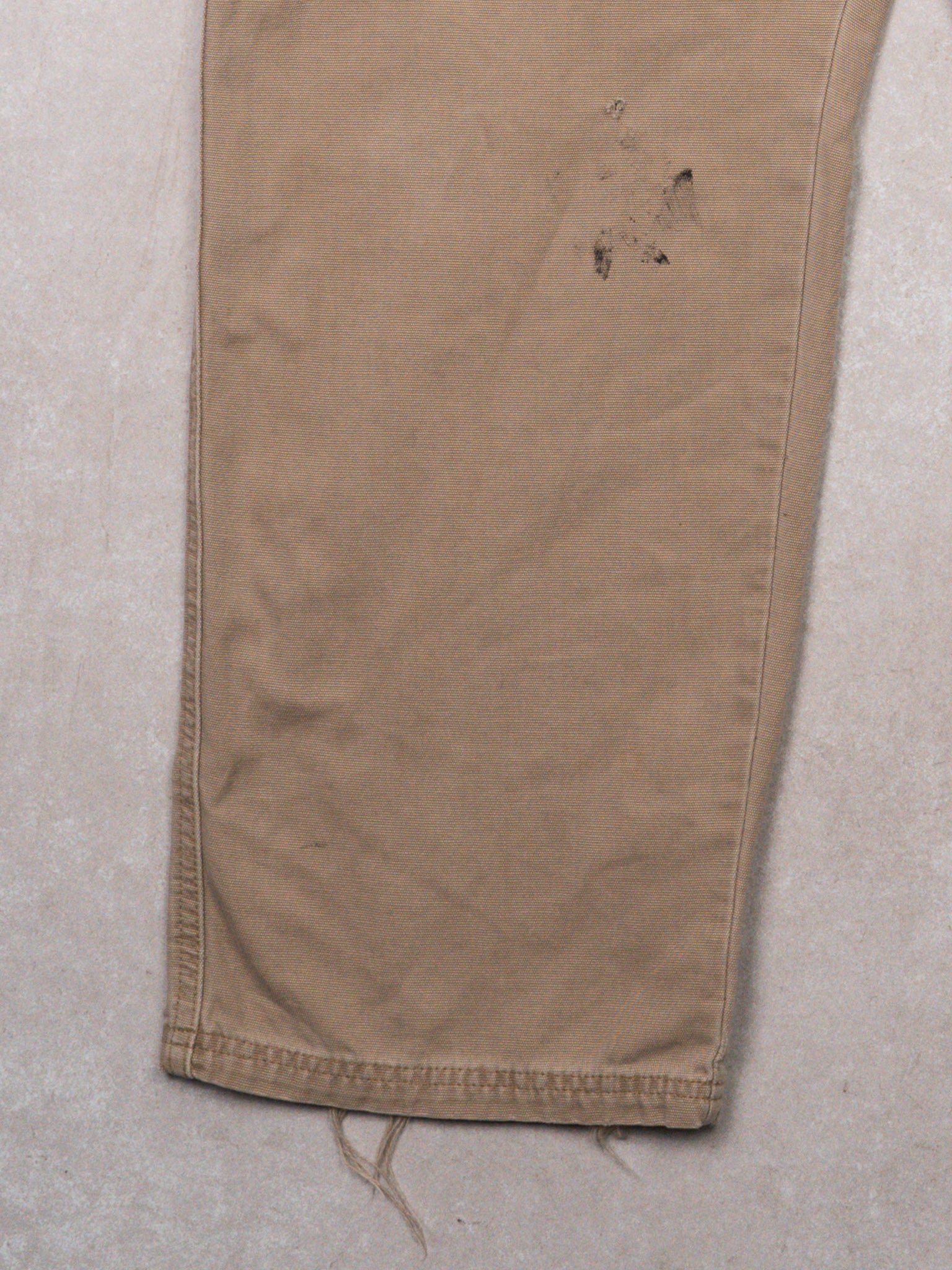 Vintage Light Beige Rugged Cargo Pants (38 x 32)
