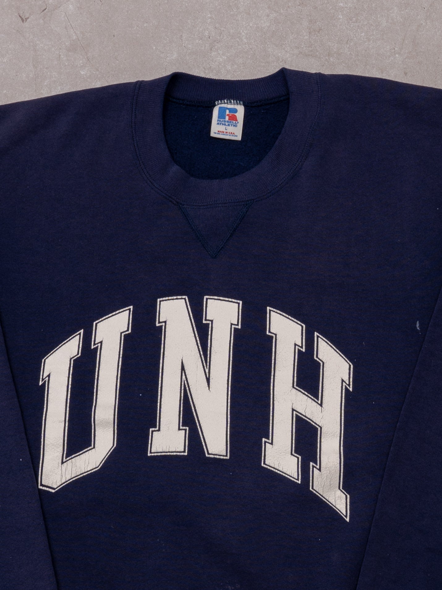 Vintage Blue UNH Russell Athletics Crewneck (M)