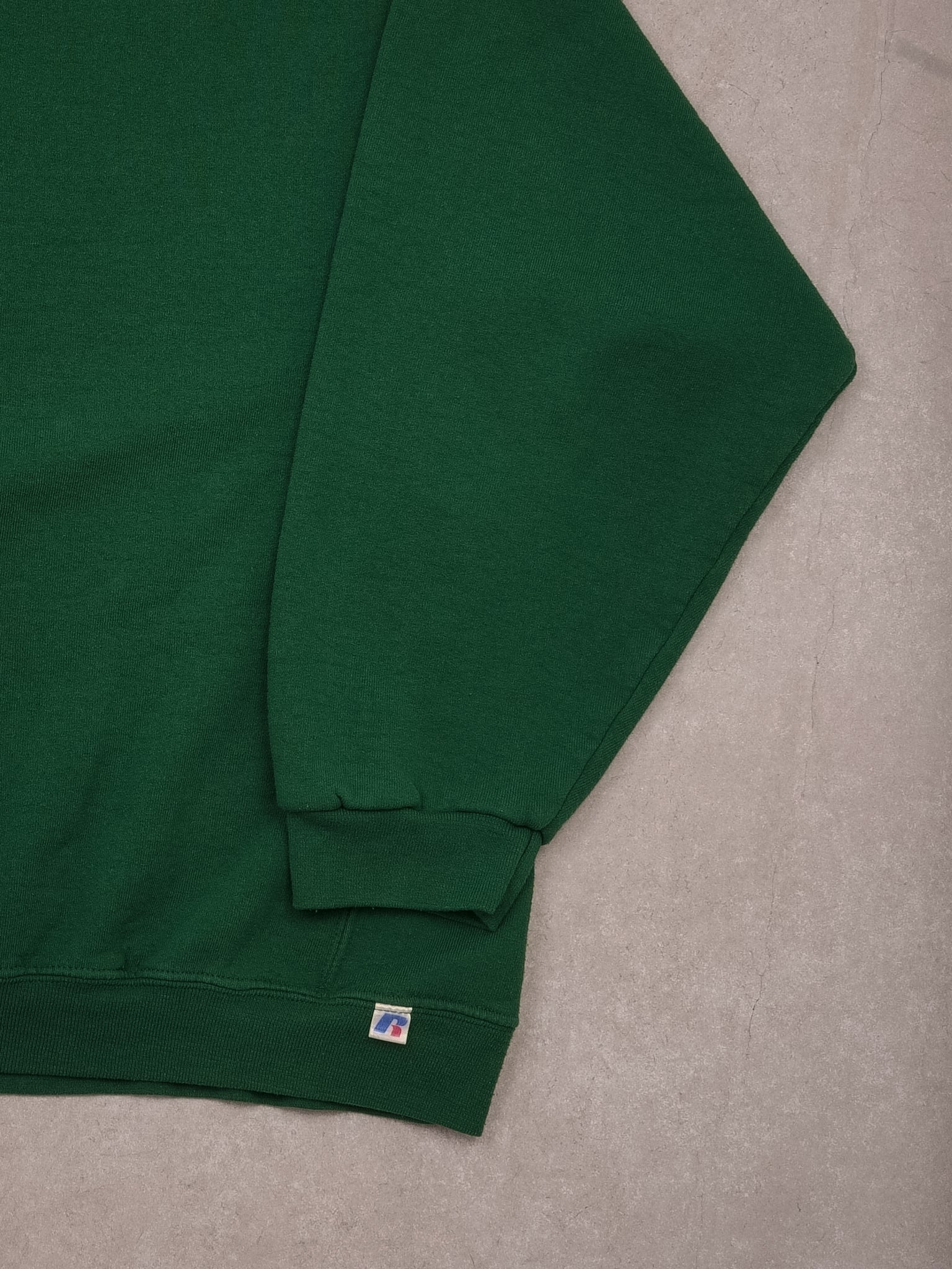 Vintage Y2K Pine Green Russell Althetic's Blank Crewneck (XL)