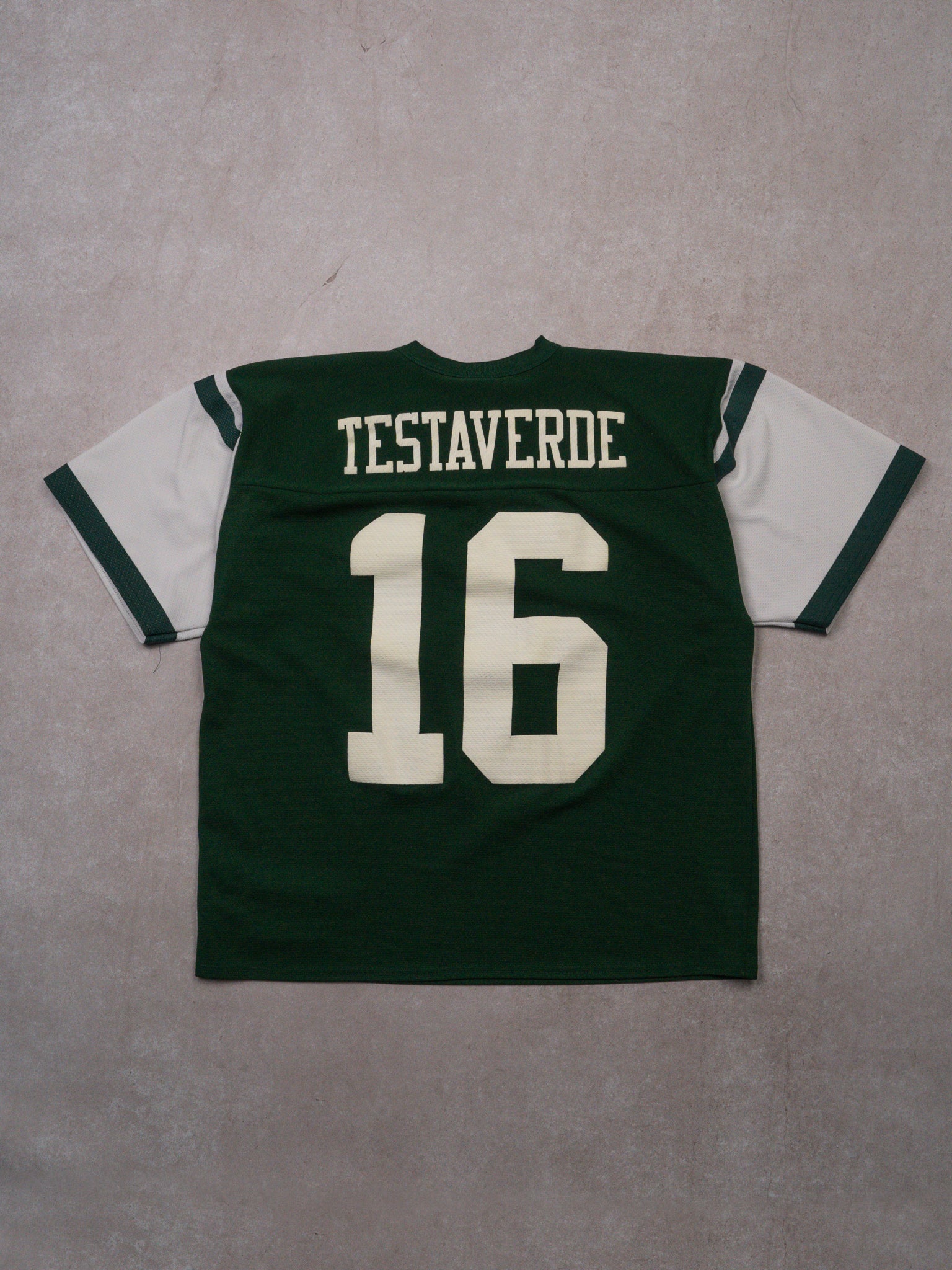 Vintage 90s Green NY Jets Testaverde Jersey (M/L)