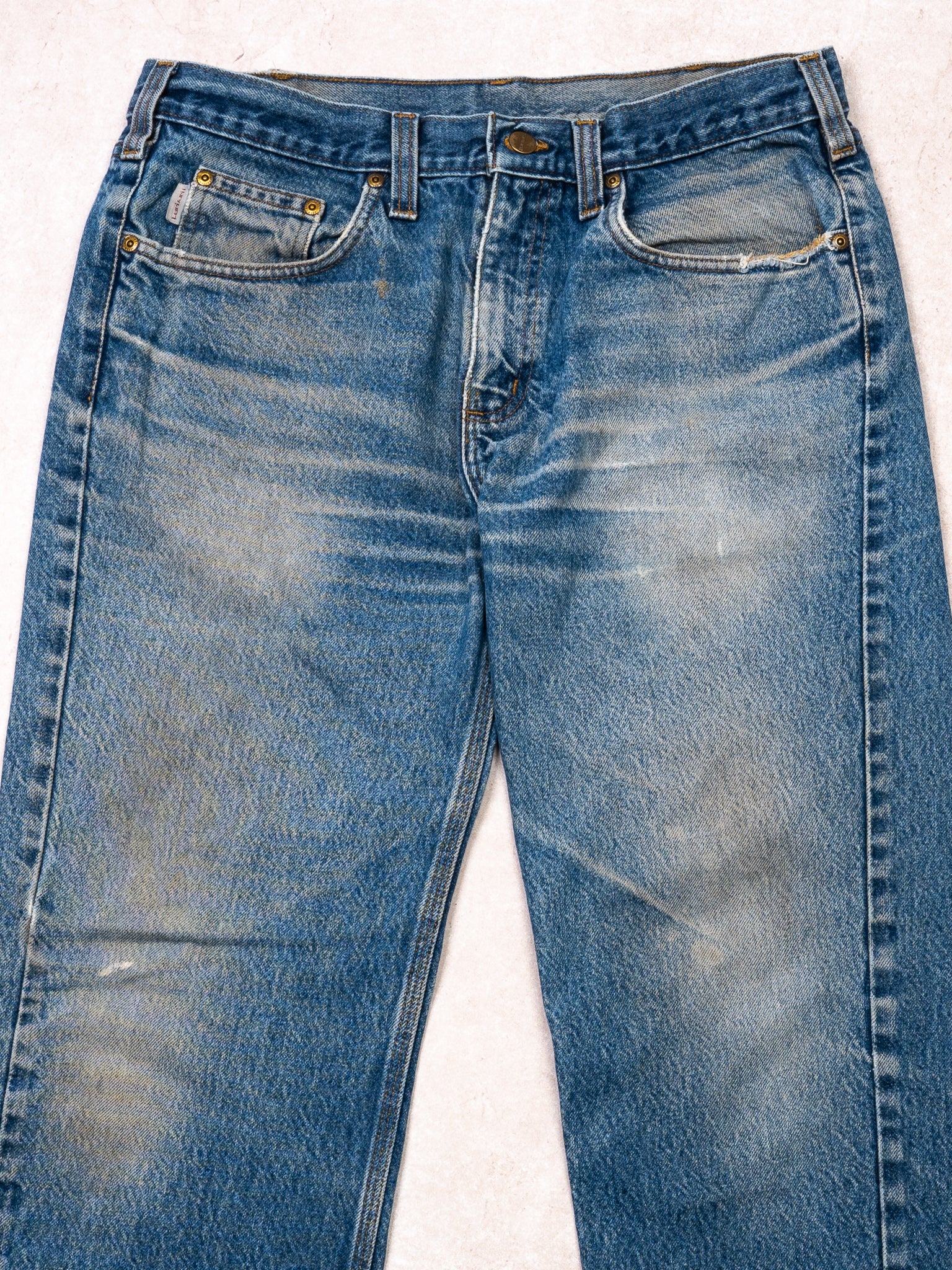 Vintage Blue Carhartt Traditional Fit Jeans (32 x 31)