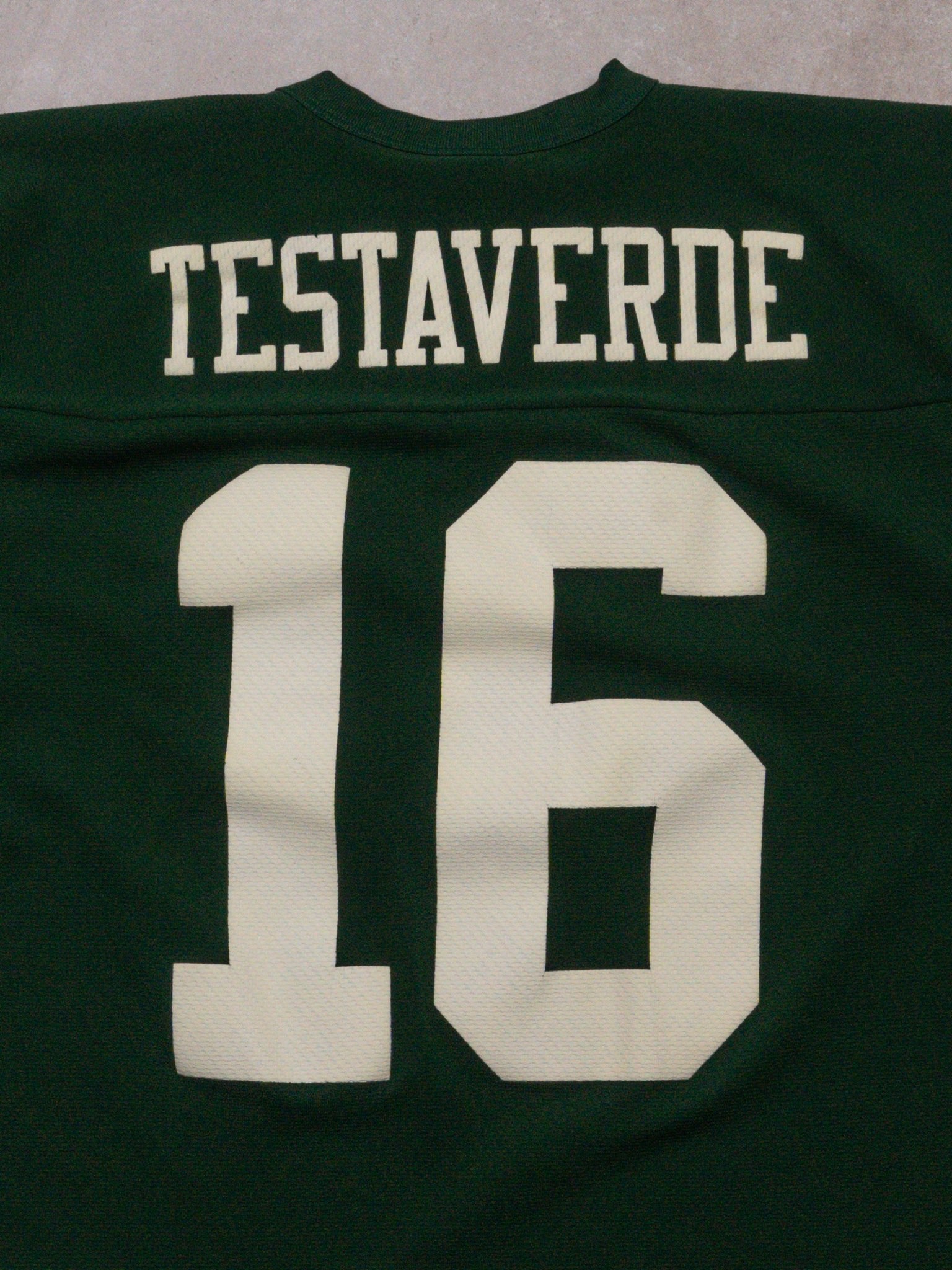 Vintage 90s Green NY Jets Testaverde Jersey (M/L)