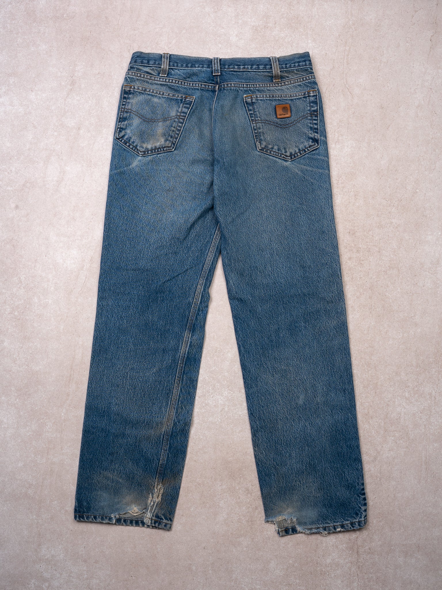 Vintage Blue Carhartt Traditional Fit Jeans (32 x 31)