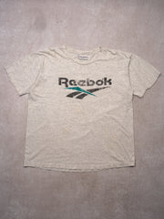 VIntage 90s Grey + Teal Reebok Tee (L)