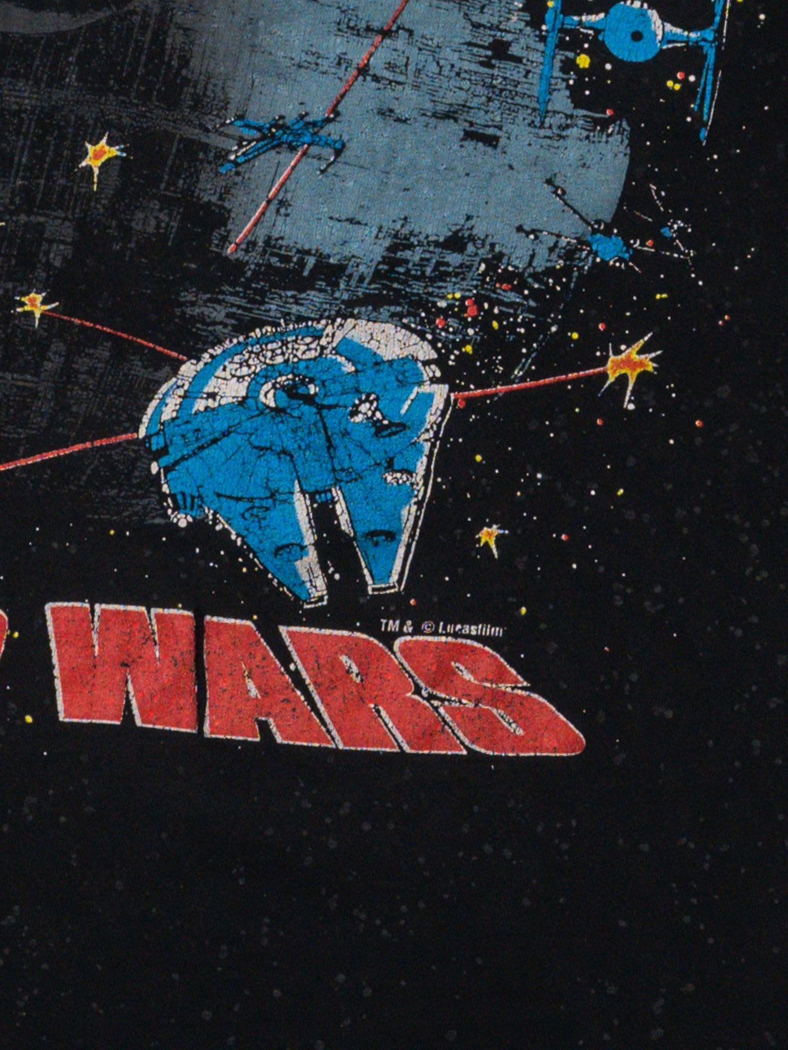 VIntage RARE 80s Stars Wars Lucas Films Space Ship Tee (M)