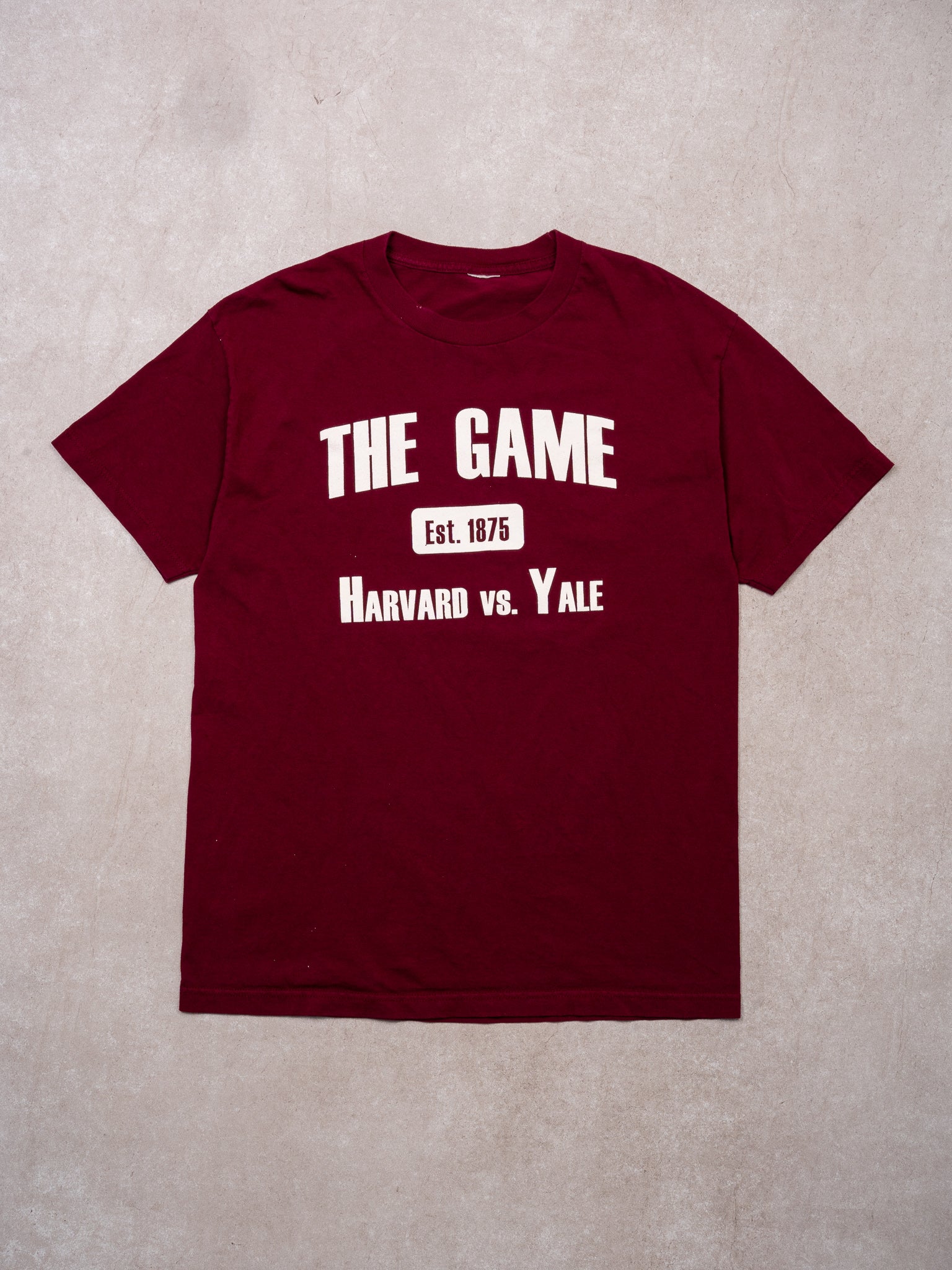 Vintage Maroon Harvard v Yale The Game Tee (L)