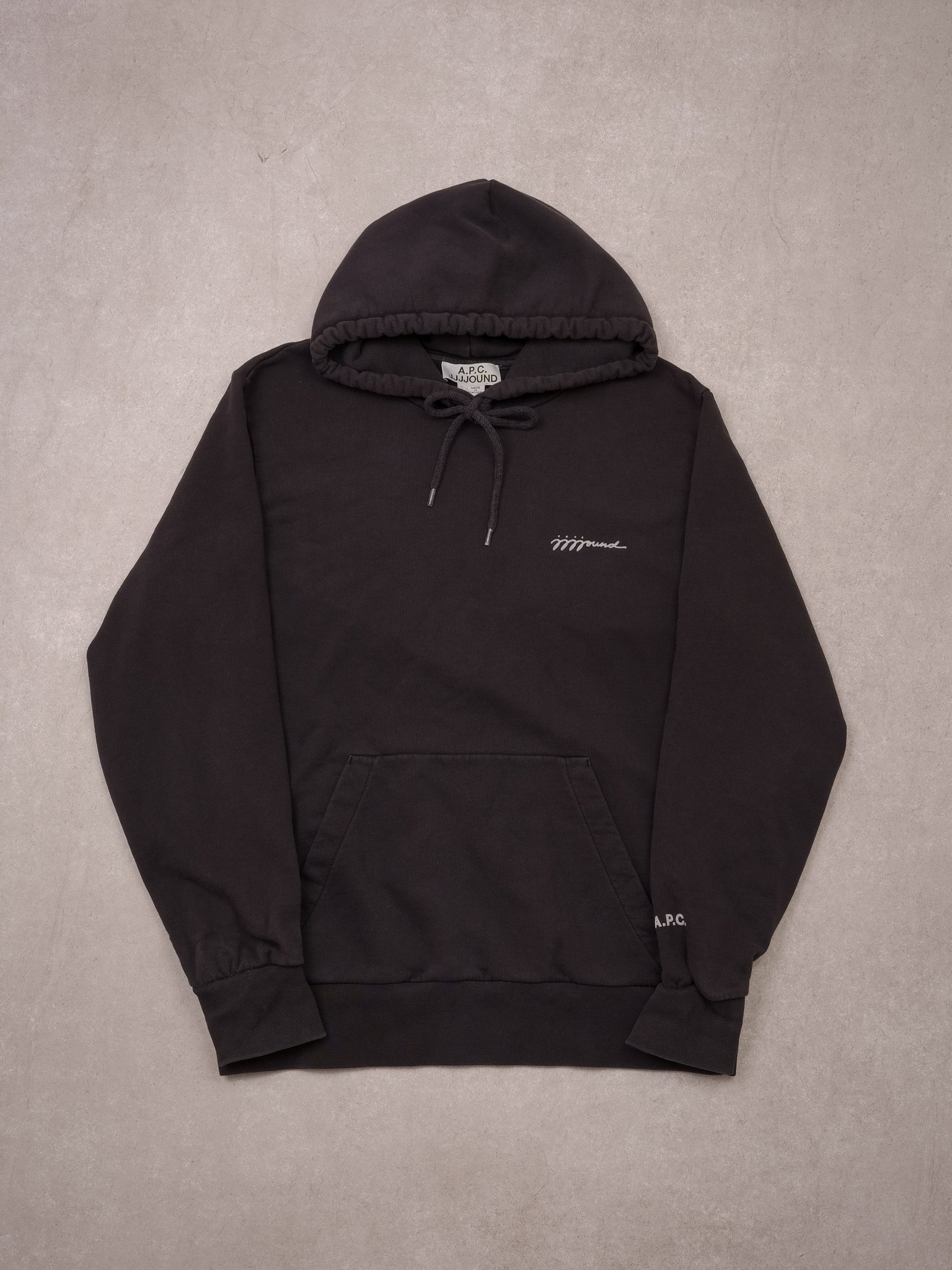 Black APC X JJJound Collab Hoodie (M)