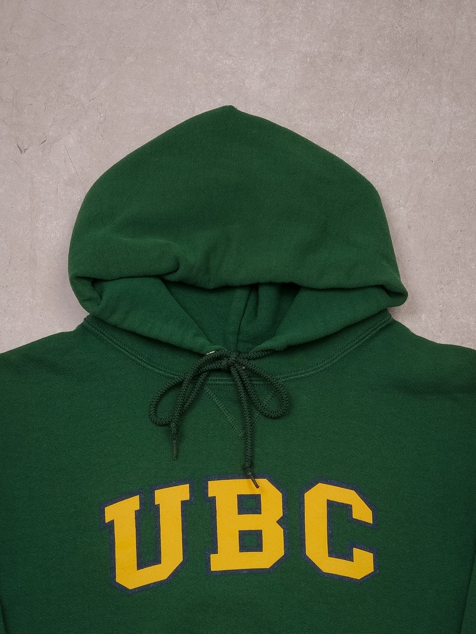 Vintage 90s Pine Green UBC Russell Althetic's Hoodie (M)