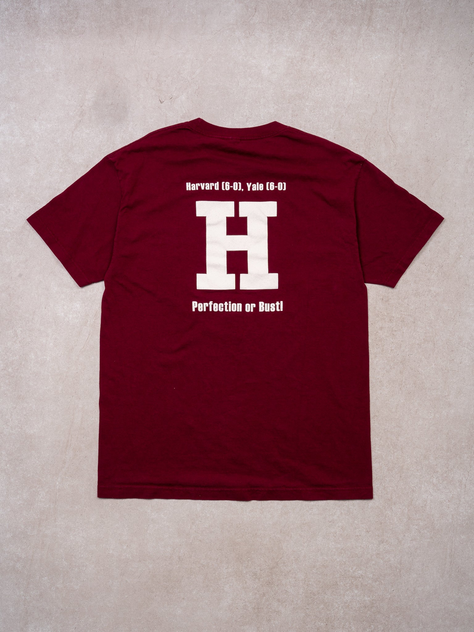 Vintage Maroon Harvard v Yale The Game Tee (L)