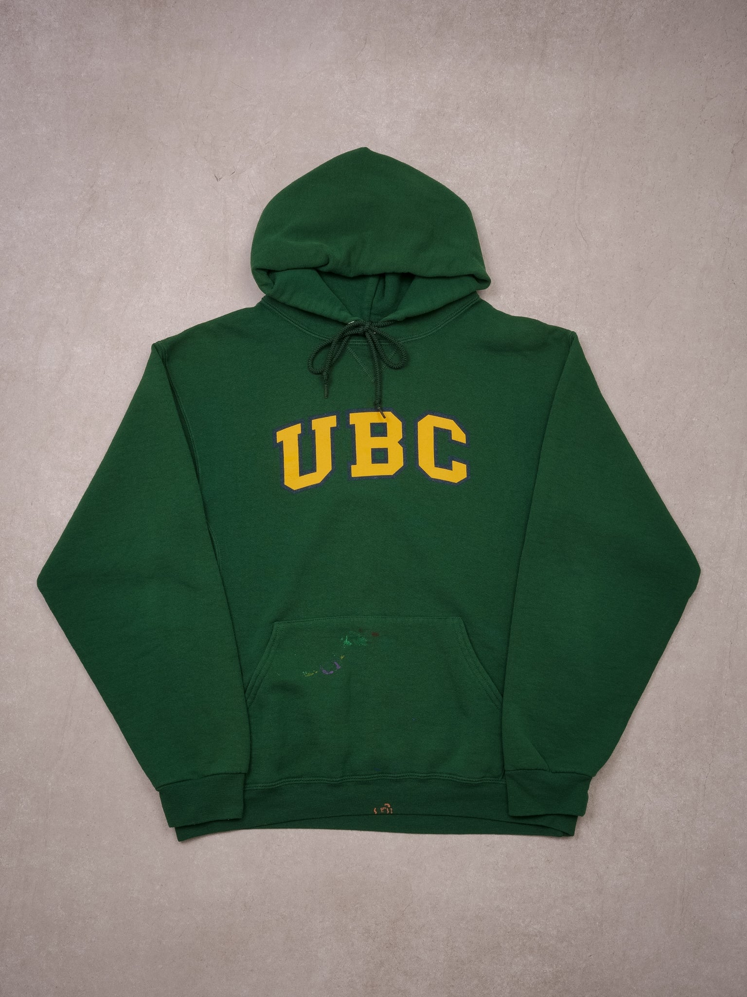 Vintage 90s Pine Green UBC Russell Althetic's Hoodie (M)