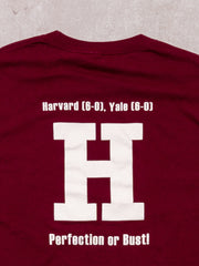 Vintage Maroon Harvard v Yale The Game Tee (L)