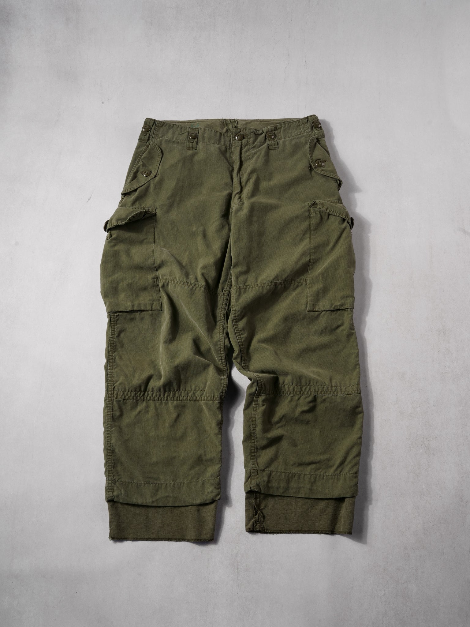 Vintage Green Army Combat Parachute Pants (36x30)