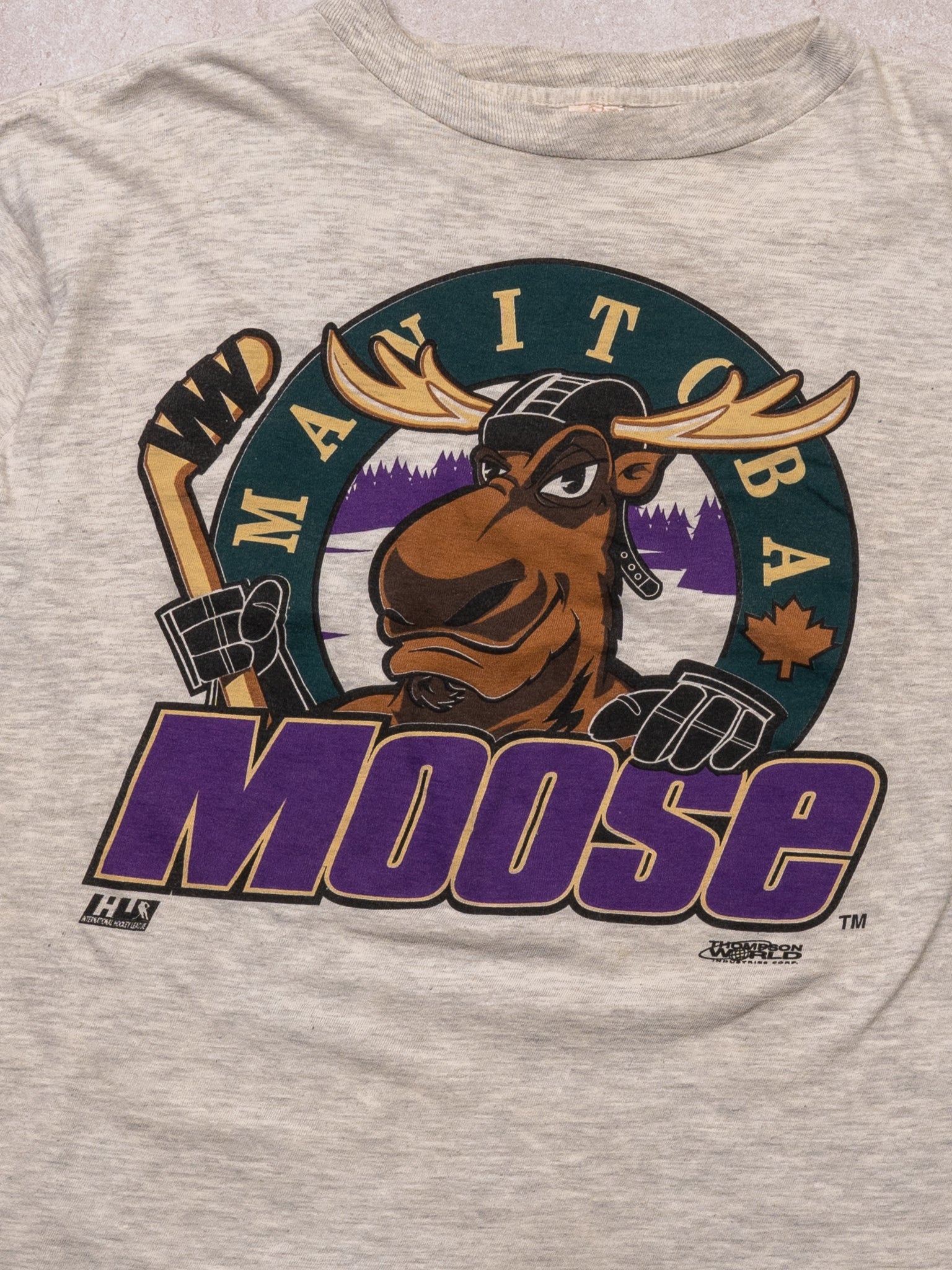 VIntage Manitoba Moose Hockey Tee (S)