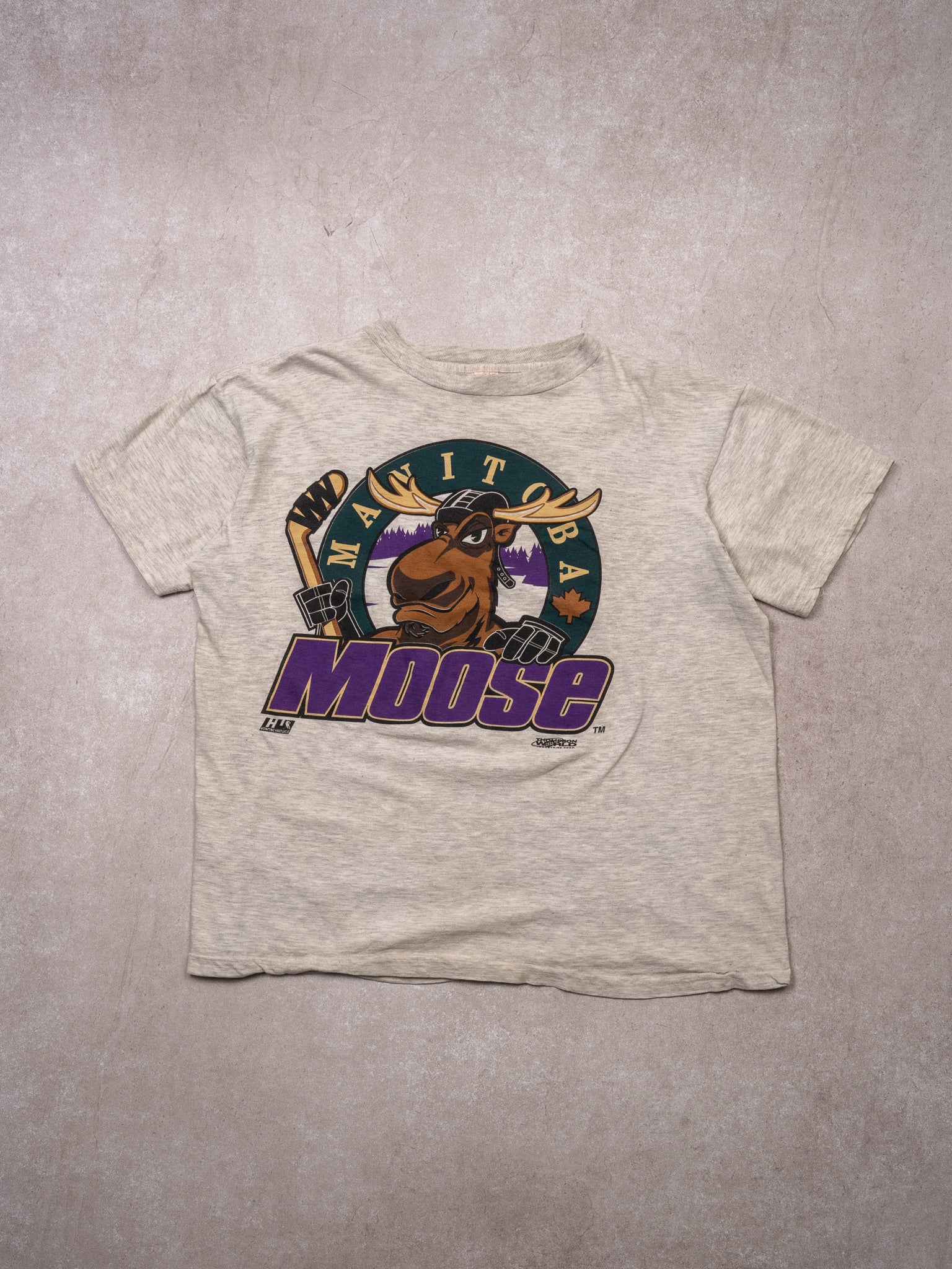 VIntage Manitoba Moose Hockey Tee (S)