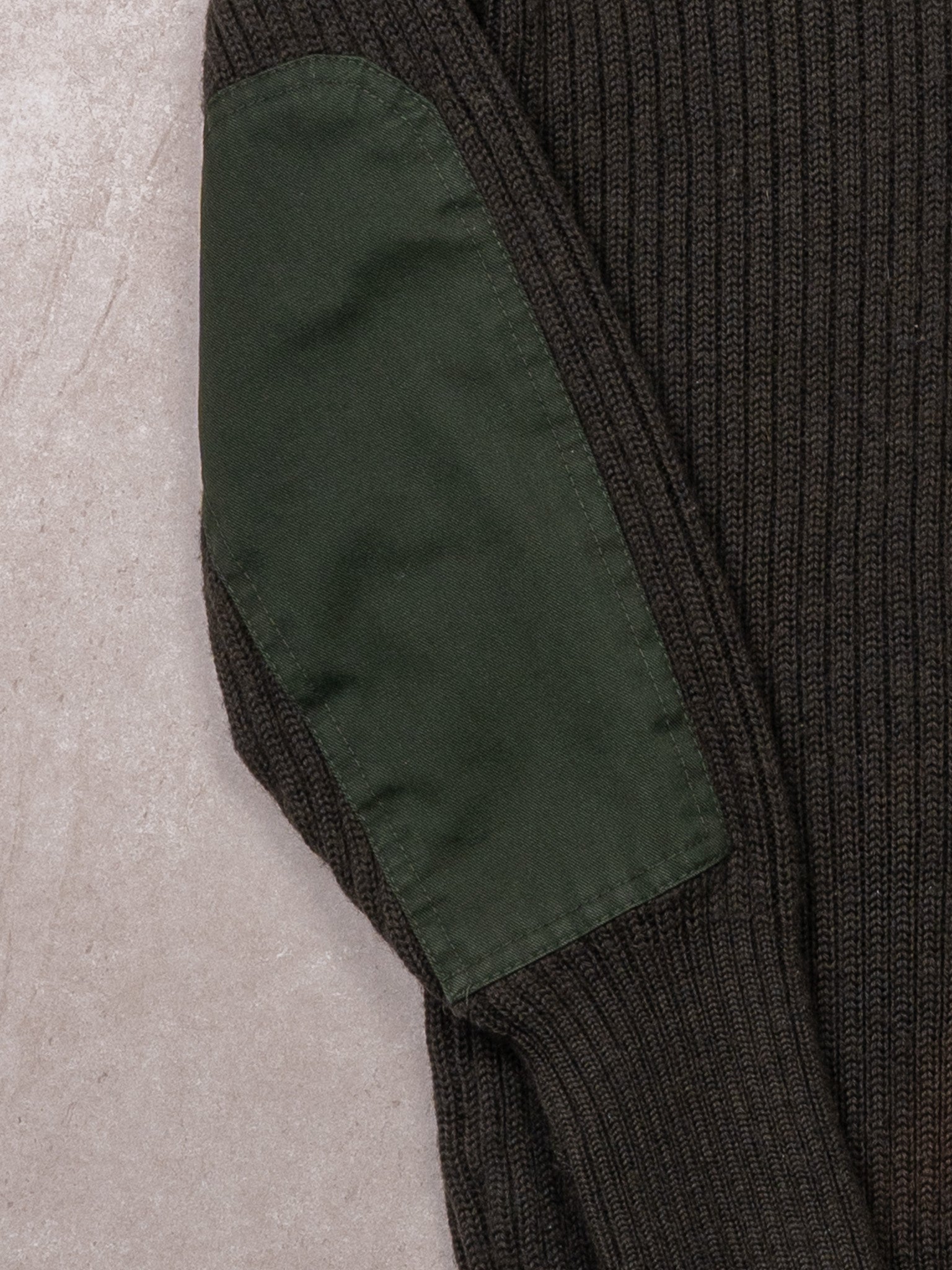 Vintage Green Army Combat Wool Knit Sweater (M)