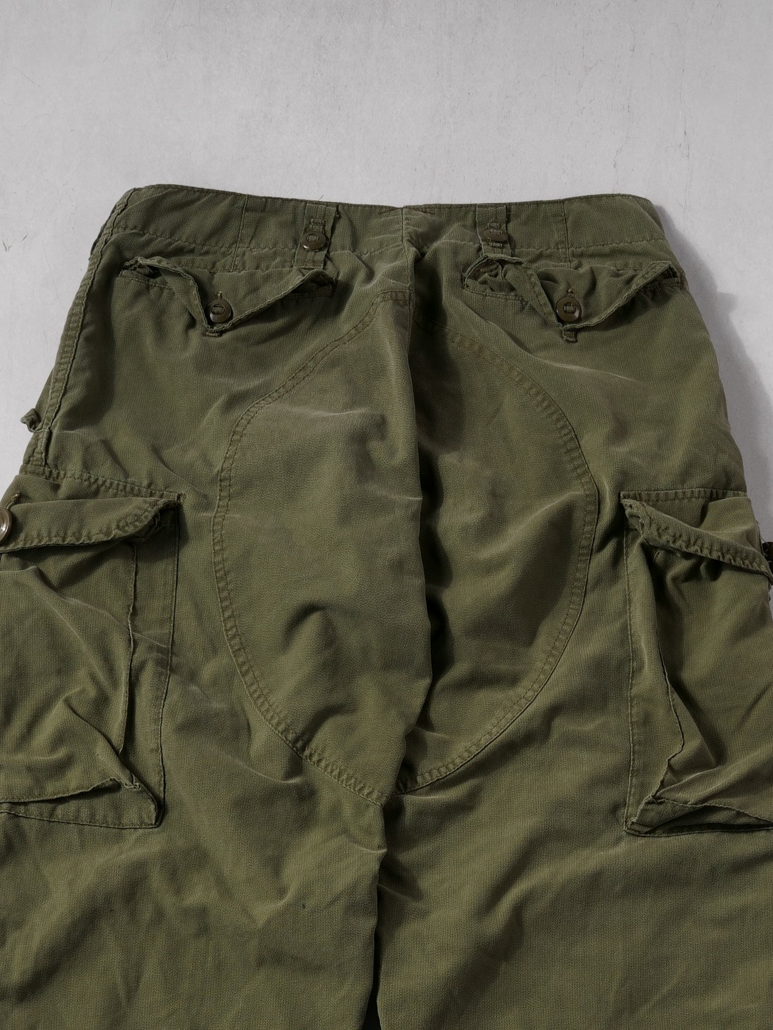 Vintage Green Army Combat Parachute Pants (36x30)