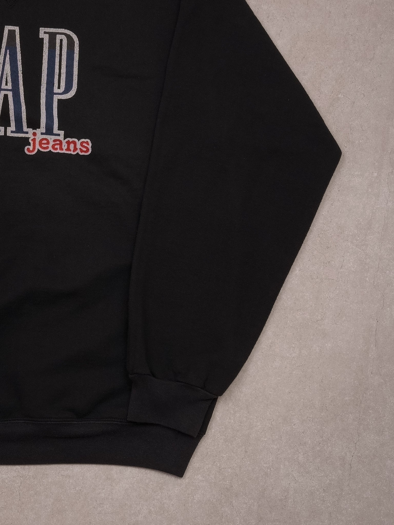 Vintage 90s Black Gap Jeans Crewneck (M)