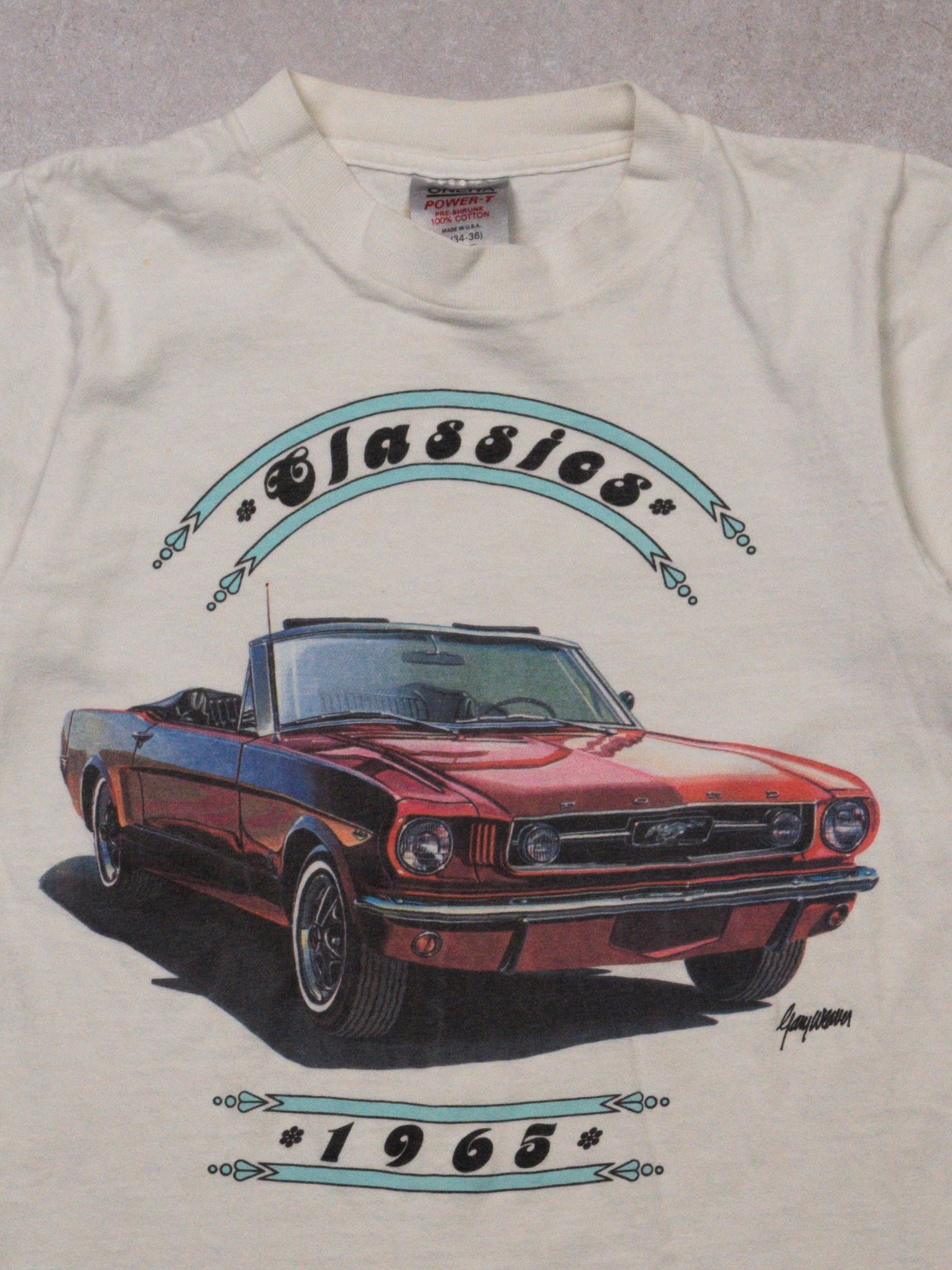 Vintage White Classics '1965' Baby Tee (XS)