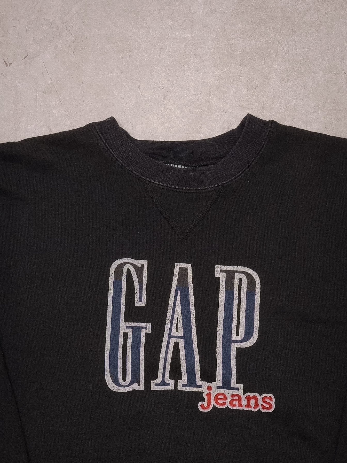 Vintage 90s Black Gap Jeans Crewneck (M)