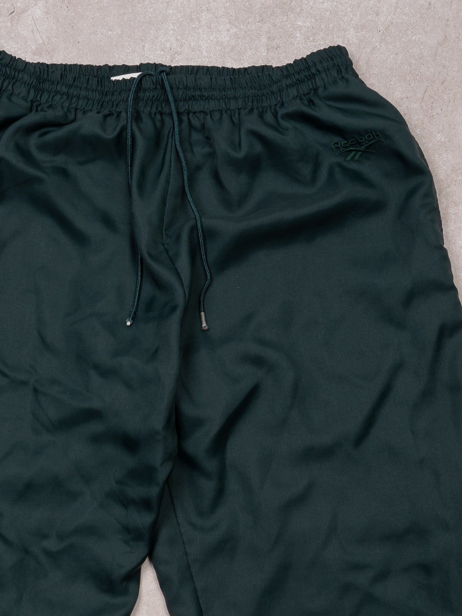 Vintage 90s Dark Teal Reebok Windbreaker Pants (M/L)