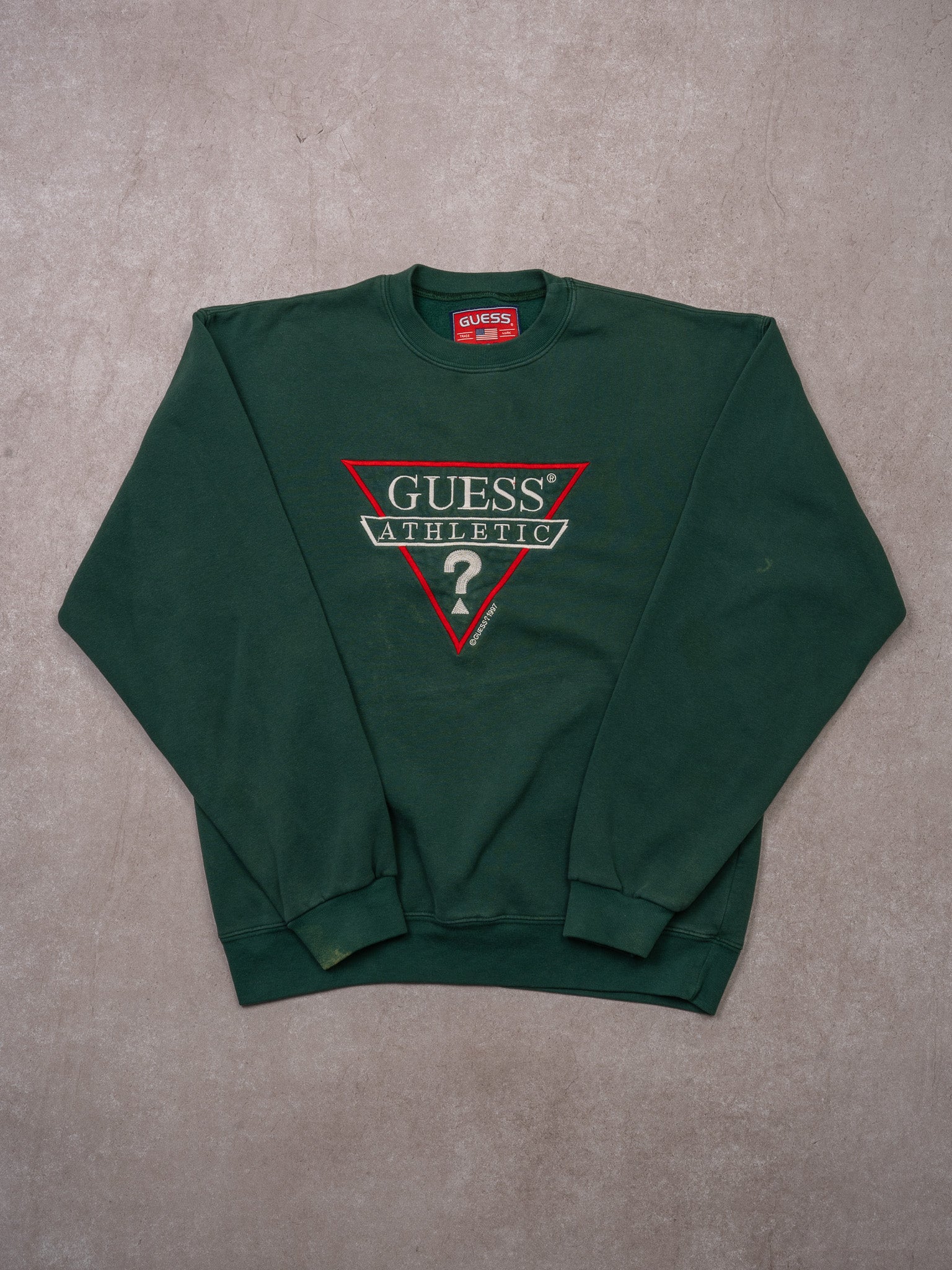 Vintage '97 Green Guess Athletic Crewneck (M)