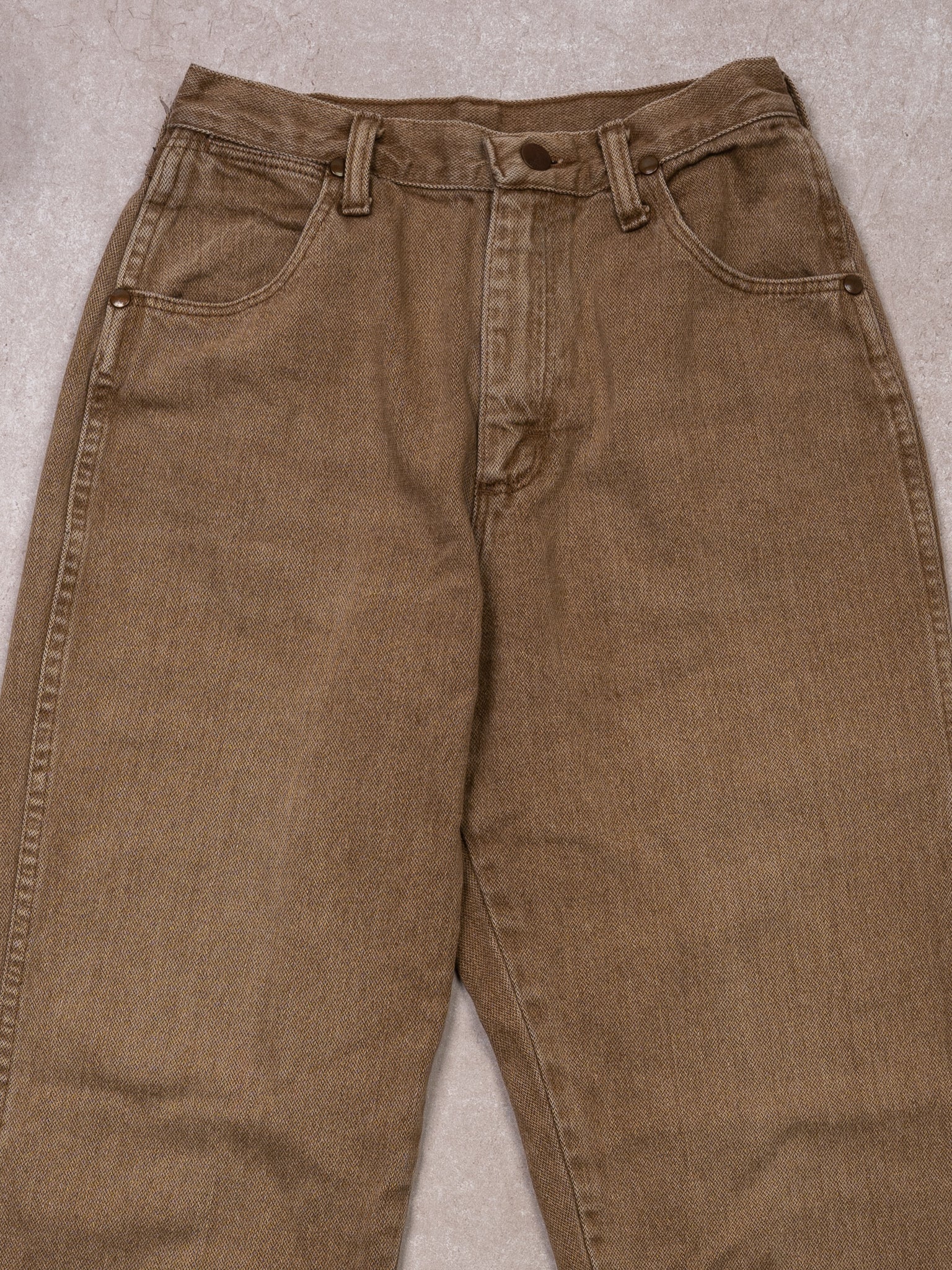 Vintage 90s Beige Wrangler High Waisted Jeans (26 x 34)