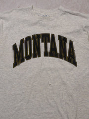 Vintage 90s Grey Montana Spell Out Tee (L)