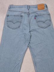 Vintage Light Blue Levi Straight Leg Jeans (34 x 35)