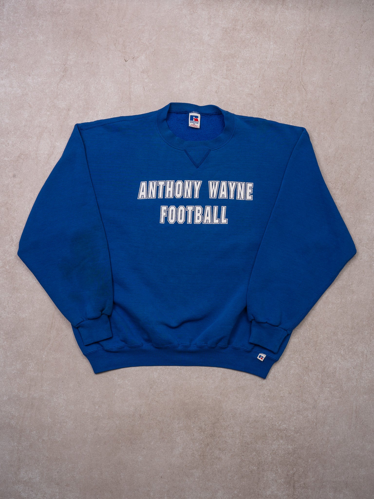 Vintage Blue Russell Athletics x Anthony Wayne Football Crewneck (L)