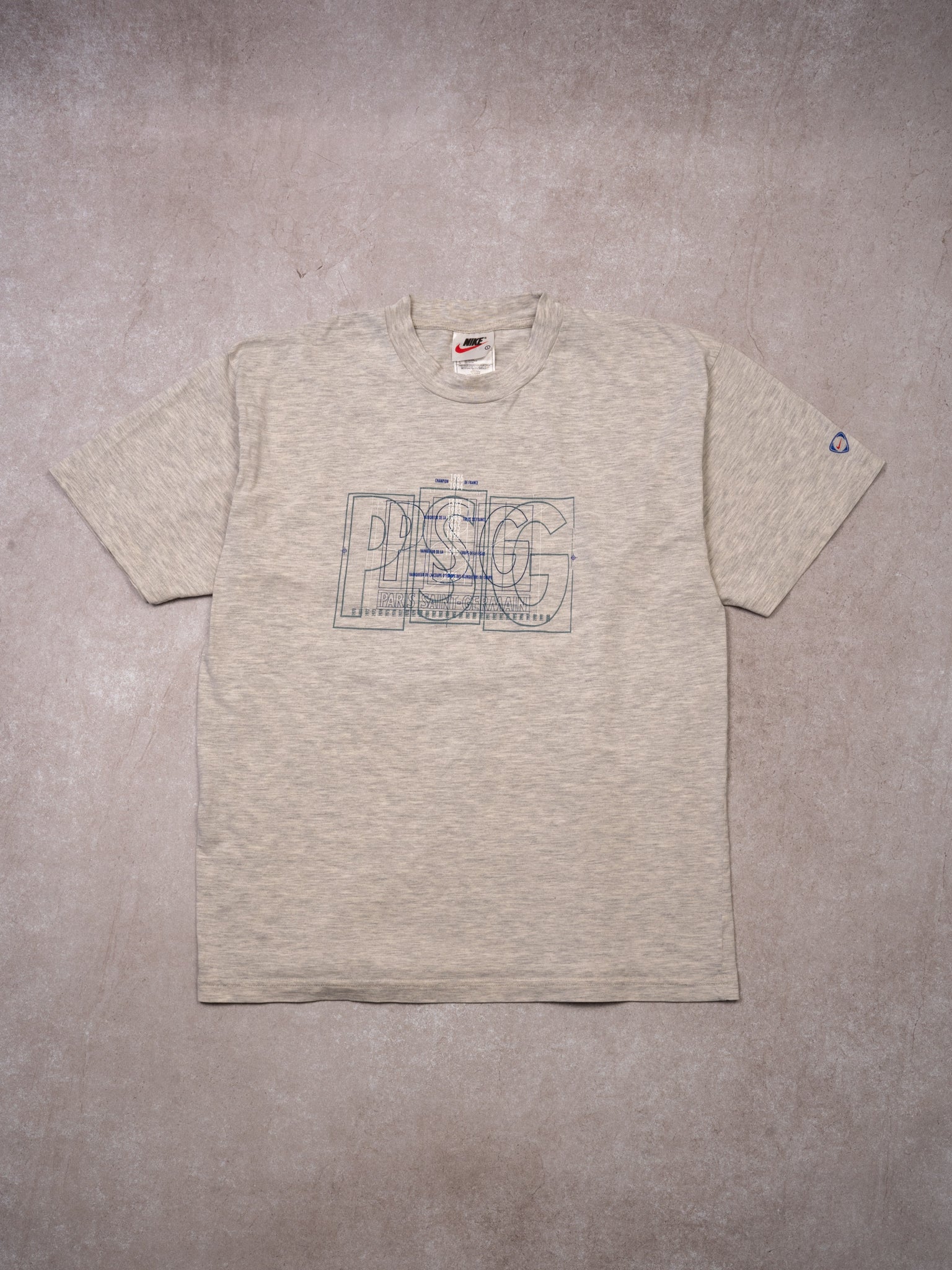 Vintage 90s Grey Nike Paris Saint-Germain Tee (M/L)