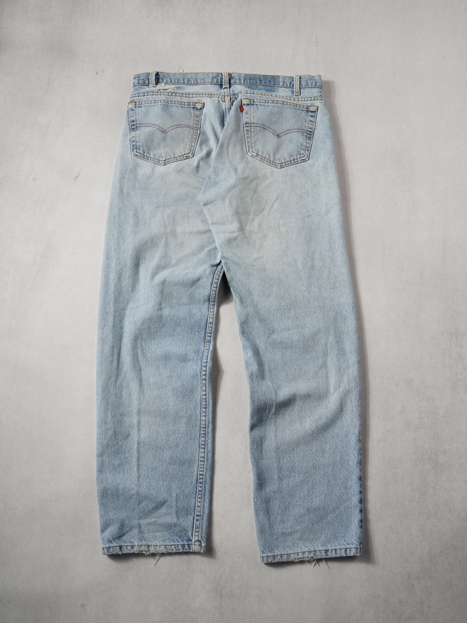 Vintage 90s Light Blue Levi's Straight Denim Jeans (34x30)