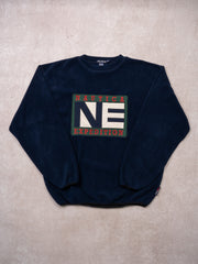 Vintage 90s Blue Nautica Expedition Fleece Crewneck (XL)